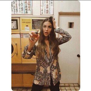 H&M William Morris Floral Bold Design Blazer Jacket, size 6